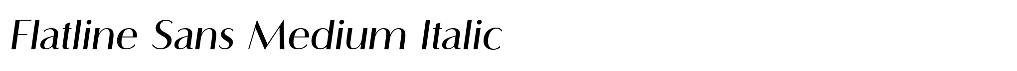 Flatline Sans Medium Italic image